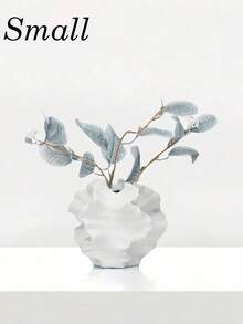 Moderne aufgewertete Skulptur Vase, einzigartiger Wellen Dekor Blumenständer, geeignet für Wohnzimmer, Schlafzimmer, Tischdekoration, kleine und große minimalistische Mittelstück Dekoration, geeignet für Hochzeit, Outdoor Heim Dekoration und Geschenke - Mehrfarbig - Übersicht 9