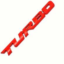 Tem dán logo xe hơi Turbo bằng kim loại, có sẵn màu bạc, đen và đỏ, dùng cho cửa sau xe. - A - Xem 6