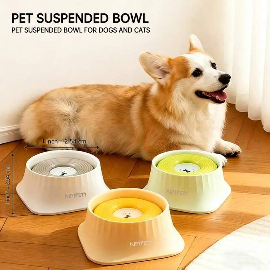 Bát nước nổi cho thú cưng, máng nước treo trong suốt dành cho chó. - 1500ml - Xem 1