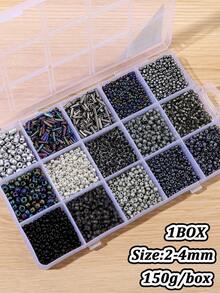 1 Box 15 Compartments Mixed Glass Seed Beads, DIY Jewelry Making Kit Suitable For Beginners To Make Bracelets, Necklaces And Other Jewelry - 15-compartment Box - View 13