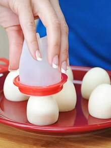 1pc Non-Stick Silicone Egg Cooker-Easy To Boil And Cook Kitchen Gadgets, Non-Stick High Temperature And Durable Cooking Cups, Easy-To-Use Kitchen Gadgets, Easy To Clean, Poached Egg Shape Device, Help You Easily Make Breakfast - Multicolor - View 8