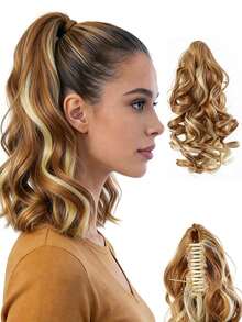 Tóc giả buộc đuôi ngựa cỡ lớn 8 inch dành cho nữ, kiểu dáng thanh lịch, xoăn gợn sóng, chất liệu tổng hợp, đa năng, phù hợp cho mọi kiểu tóc - Phụ kiện tóc hàng ngày, quà Giáng sinh, kẹp tóc thời trang, kẹp tóc nữ, kẹp tóc thanh lịch, phụ kiện mùa thu/đông, kẹp tóc kiểu tóc ngày lễ, trang phục mùa hè, kẹp tóc đi biển, kẹp tóc du lịch, quà sinh nhật. - Nhiều màu - Xem 28