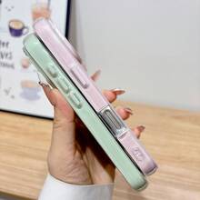 1 pièce Koolife Étui de protection pour téléphone en TPU souple avec airbag magnétique, design mignon de macaron, convient pour iPhone 13 14 15 16 17 Pro Max Plus, cadeau de haute qualité à la mode pour femmes et filles, idéal pour l'anniversaire, Noël - Noir - Voir 5