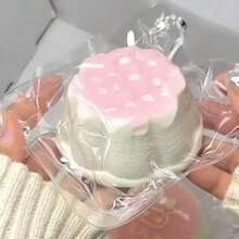 1个华夫布丁系列硅胶挤压玩具，奶油橡皮泥慢回弹，适合女孩、青少年作为减压玩具、挤压玩具、生日礼物、节日礼物、圣诞礼物、复活节礼物 - 彩色 - 查看 4