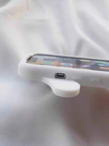 SANRIO 超萌卡通兔子旋律硅胶手机壳 - 适用于苹果 17 Pro Max/16/15 Pro Max/14/13/12/11/XS Max/7/6/5SE - 白色 - 查看 7