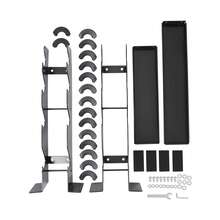 YUNRUX Strength Training Dumbbell Rack - Black - View 3