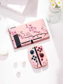 2025新款配件，粉色樱花图案保护壳/保护套，兼容Switch 2/Switch NS/Switch OLED/Lite，适用于Switch 2/Switch主机，全套包含收纳袋，Switch玩家的最佳礼物 - 彩色 - 查看 4