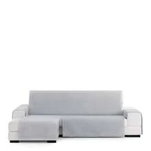 Kiva Chaise Lounge Sofa Cover With Elastic Straps For Left/Right Chaise Lounge, Various Colors Available – Adjustable And Versatile Chaise Lounge Sofa Cover / Mint, Full Protection - Raw/Gray Calm - View 3