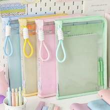 Túi đựng tài liệu xách tay Macaron Color A5/A4, túi sắp xếp tài liệu có quai xách và dây đeo thời trang, tích hợp kẹp giấy, lý tưởng cho văn phòng và học tập, có thể đựng hộp bút, sổ tay và nhiều loại tài liệu khác nhau. - Nhiều kiểu dáng - Xem 2