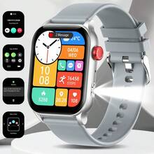 GAWSUG Jam Tangan Pintar Pria Layar Sentuh AMOLED 1,95 inci dengan Panggilan Nirkabel Bluetooth, Tampilan Jam Kustom, Mode Multi-Olahraga, Pemantauan Kesehatan Wanita, Detak Jantung, Monitor Oksigen Darah, Jam Tangan Pintar untuk Wanita yang Kompatibel dengan iOS & Android - View 10
