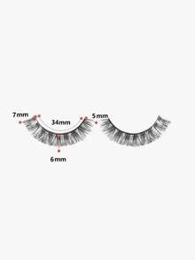 10 cặp lông mi giả đan chéo, thích hợp để sử dụng hàng ngày. - màu đen - Xem 3