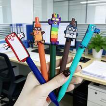 1/6/12/18pcs Cube Building Block Ballpoint Pen, Cute Numeric Building Block Ballpoint Pen, Black Ink Quick-Drying Pen, Suitable For School, Home, Office, Classroom Rewards, Student Gifts - 6pcs - View 7