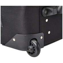 Rockland Fashion Softside - Juego de equipaje vertical - Cuadros negros - Ver 4