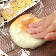 1pc Slow Rebound Squishy Bread Shaped Toy, Soft And Sticky Texture Provides Relaxing Experience. Gently Pressing Allows It To Slowly Rebound, Relieving Stress. Features Realistic Bread And Cake Designs. - Multicolor - View 1