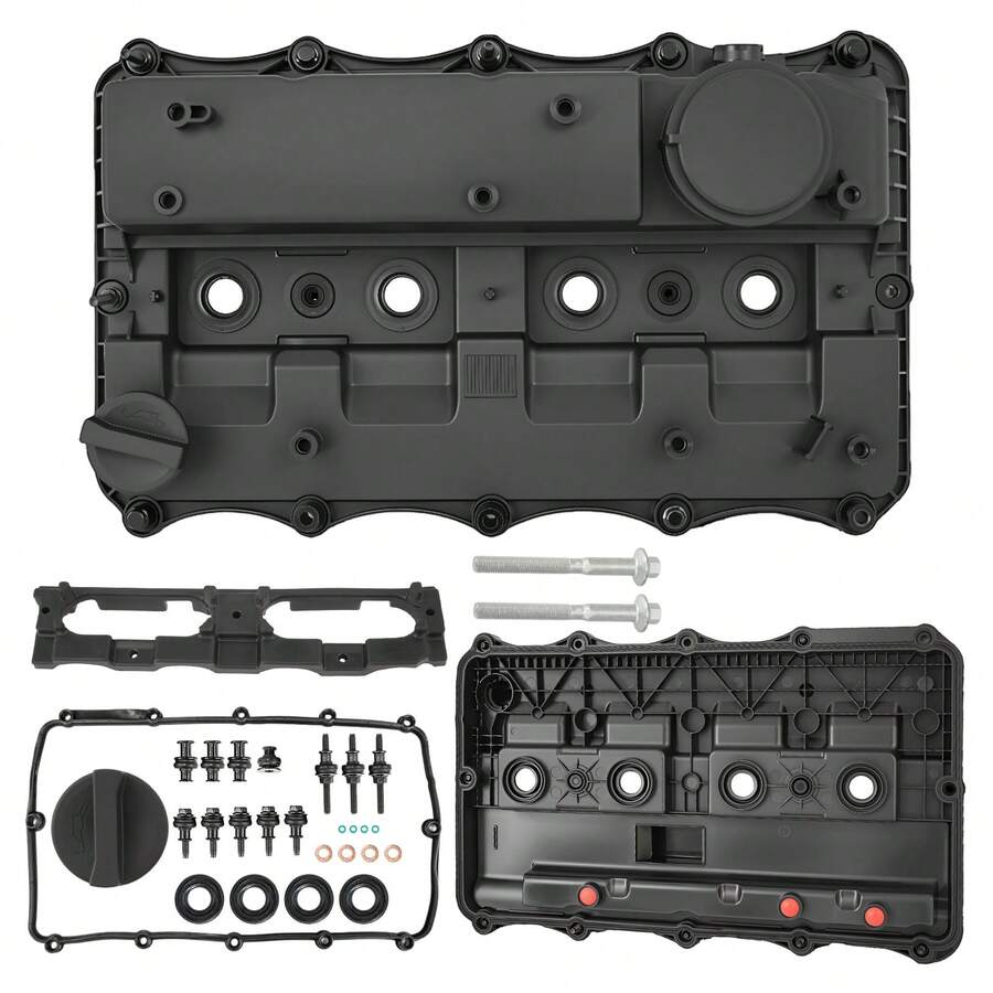 Engine Valve Cover For Fords Transit MK7 MK8 2.2 TDCi Custom 2.2 TDCi OE 1858445, Complete Cylinder Head Cover Kit With Gasket, Oil Cap & Hardware, Replacement Engine Cover For 2.2L FWD/RWD Diesels Engines - A - View 1