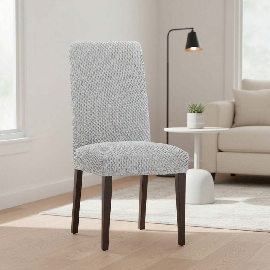 Kiva 2 Universal And Versatile Chair Covers, Various Colors Available – Easy-To-Fit Protective Chair Cover For Backrest, Seat And Arms - 灰色 - 查看 1