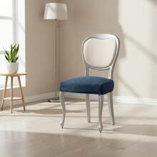 Kiva 2 Universal And Versatile Chair Covers, Various Colors Available – Easy-To-Fit Protective Chair Cover For Backrest, Seat And Arms - Blue 2 - View 2