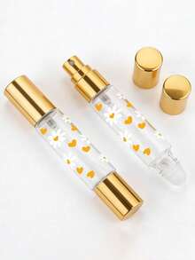 Bow & Cherry Dual-Function Perfume Bottle | 2-In-1 Dual-Head Perfume Sprayer | Rollerball & Spray Dual Function | Transparent Bottle With Minimalist Print | Leak-Proof Cap | Suitable For All Types Of Perfume Daisy & Heart Dual-Function Perfume Bottle | 2-In-1 Dual-Head Perfume Sprayer | Rollerball & Spray Dual Function | Transparent Bottle With Minimalist Print | Gold Leak-Proof Cap | Suitable For Perfume, Cologne & Essential Oils - Multicolor - View 6