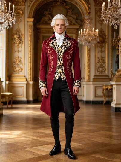 Nam Steampunk Retro Tailcoat Áo khoác Gothic Victoria Frock Đồng phục