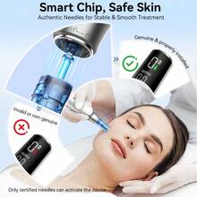 WanTogo Rechargeable Derma Microneedling Pen M9 With 10pcs Cartridge New Arrival Trending Mesotherapy Skin Care Tool - 灰色 - 查看 5