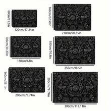 Gothic-Style Floor Mat - Suitable For Use On Floors, Featuring Crow, Eye, And Floral Patterns - Large Carpet For Living Room, Bedroom, And Bathroom - Thick And Soft, Ideal For Halloween And Christmas Home Decor - Indoor Floor Mat, Bathroom Rug, Mysterious Design, Thick Plush Texture, Seasonal Decoration, Perfect Choice For Thanksgiving - 1PC - 查看 8