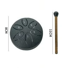 6音便攜式鋼鼓套組（附鼓棒）適合戶外使用 - 紫綠色風鈴附收納盒。適合初學者的打擊樂器，適合園藝練習、送禮和表演。 - 彩色 - 查看 16