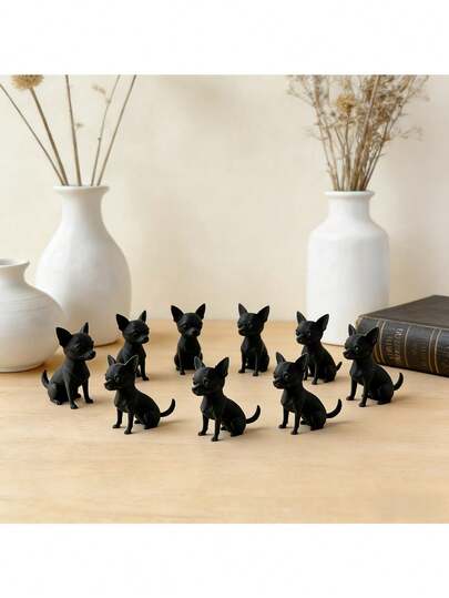 Đồ trang trí chủ đề tình bạn bằng nhựa phong cách Bohemian dễ thương - Thiết kế tai to, thích hợp để trưng bày trên kệ sách quanh năm, kể cả dịp Giáng sinh - Món quà người bạn đồng hành đáng yêu (Tượng sưu tầm)