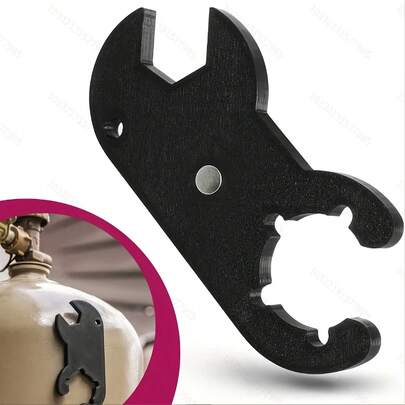 1 pieza Llave cilíndrica magnética 2 en 1, adecuada para caravana, tienda de campaña, barbacoa al aire libre, llave cilíndrica