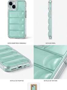 Funda para iphone  con Brillo y Espejo | Soporte Integrado |  Funda de Calidad y Alta protección - Estilo Glam para iPhone - verde - Ver 2
