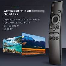 Universal Remote Control Compatible With All TVs, Including LED, QLED, UHD, SUHD, HDR, LCD, Frame, Curved, Solar, HDTV, 4K, 8K, 3D, Smart TV, With Prime Video, WWW Buttons - View 2
