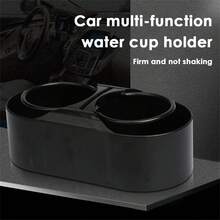Carsun Car Cup Holder, Water Cup Storage Box, Sturdy Non-Slip, Adhesive Backing, Dual Cup Holders, Suitable For Car Dashboard - Black - View 5
