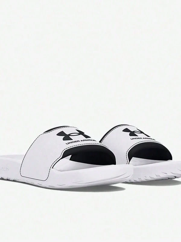 Sandal Kasual Olahraga Pria Under Armour M Ignite Select Beach Slide 3027219-100 - Putih - View 1