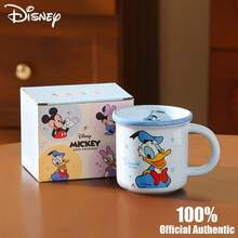 Disney 迪士尼官方正品 2026 新款米奇高美可爱水杯 家用卡通早餐杯 办公咖啡杯 牛奶杯 称重杯 - 彩色 - 查看 8