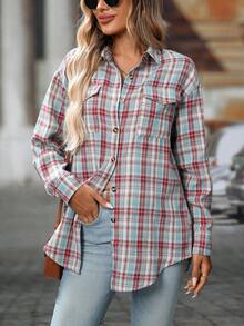 Women Outdoor Shirts - Light Lake Blue - View 4