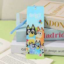Bluey Marcapáginas de estilo europeo y americano de diseño de dibujos animados, de acrílico y de alta calidad para estudiantes - Multicolor - Ver 7
