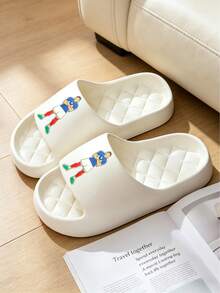 Light Luxury Texture EVA Cream Style Sandals, Soft Tones + Exquisite Texture, Adding Happiness To Home - White - View 3