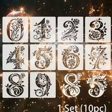 36pcs Floral Letter Stencils, 4.0in Reusable Rose Letter Painting Stencils For Wall Stickers, Decals, Pillows, T-Shirts, Engraving, Etching, Plates, Glasses, Napkins, Coasters, Wallets, Clothes, Cards, Scrapbooks, Fabric Transfers, Tote Bags, Notebooks - A - View 14