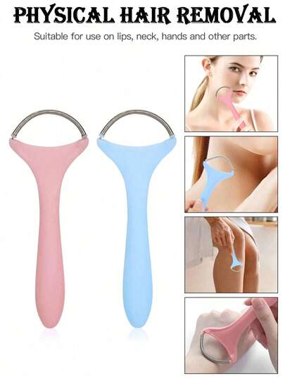 1pc Painless Facial Hair Removal Cream, Portable Spring Curling Iron, Spring Hair Removal Tool, Lightweight Depilation Device Suitable For Men And Women, Stainless Steel Spring Wire Facial Hair Removal Tool, Body Hair Removal Cream, Facial Hair Removal Cream, Suitable For Removing Excess Facial Hair On Upper Lip