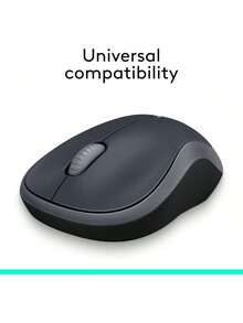 Logitech 罗技 M185 无线鼠标，2.4GHz 频段，配备 USB 迷你接收器，电池续航时间长达 12 个月，1000 DPI 光学追踪，左右手通用，适用于 PC/Mac/笔记本电脑 - 查看 10