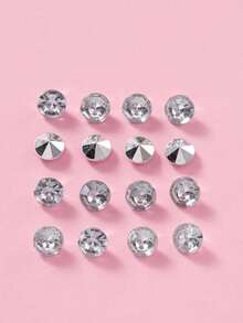 150pcs/Set Plastic Throwing Confetti, Modern Rhinestone Shaped Throwing Decoration For Party, Back To School Valentine Day - View 4