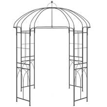 Gr8 Garden Pérgola de jardín metálica con forma de jaula para pájaros, ideal para plantas trepadoras y rosales. - Pérgola con forma de jaula para pájaros - Ver 1