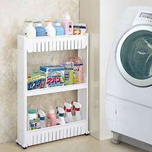 Hygrad Built to Survive Multi Use Rolling Slim Cart Rack Organizer Holder Kitchen Laundry Storage 3 Tier - View 2