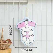 1pc Cute Puppy Shaped Towel, Highly Absorbent, Hanging Design Suitable For Kitchen, Bathroom, Room Decor, Easy To Clean, Kitchen Towel, Bathroom Accessory (Actual Product Color May Slightly Differ From The Picture) - Multicolor - View 13