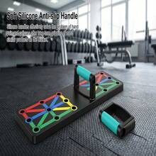 Foldable Push Up Board Multi-Functional Home Chest Muscle Training Assistant Portable Fitness Board With Non-Slip Handles Color-Coded Positions For Full Body Workout Strength Training Equipment - Black - View 5