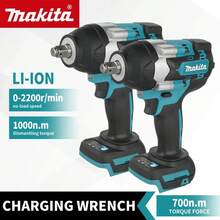 DTW700 1000N.Cordless Drill Screwdriver Rechargeable Tools Torque Wrench Brushless Wrench High Torque - NO BATTERY - View 3