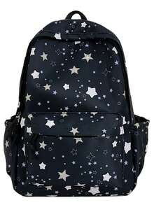 New Cartoon Korean Style Chic Casual Versatile Durable Backpack - Black - View 5