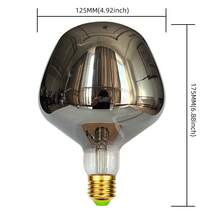 1个可调光LED螺旋灯丝灯泡，DR125 220V 4W 2300K暖光 E27灯头，琥珀色玻璃装饰灯泡，适用于咖啡馆、酒吧、复古家居装饰，尺寸为4.92英寸 x 6.88英寸 - DR125 - 查看 11