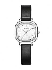 1pc Women's Leather Belt & Quartz Wrist Watch, Fashionable Versatile For Daily Wear - one-size - View 13