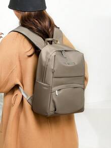 [Compagnon tout-en-un pour les déplacements et les voyages] Sac à dos minimaliste de luxe léger , Disponible en plusieurs couleurs avec une grande capacité et un rangement en couches, idéal pour le travail, la vie sur le campus et les courts séjours. Il complète divers looks avec une esthétique subtile mais premium. - Multicolore - Voir 9
