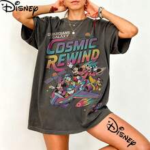 Disney T-Shirt Retro 80s  Cosmic Rewind Shirt, Mickey And Friends Disney Ride Tee, Family Matching Walt Disney World Trip 2026 Tees - 黑色 - 查看 1
